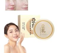 Concealing and Setting Soy Milk Powder,Japanese Concealer Soybean Milk Powder,Milk Concealer Japan Makeup,Concealing & Setting Soy Milk Powder,Long Lasting Coverage Smoothing & Oil Control (Ivory)