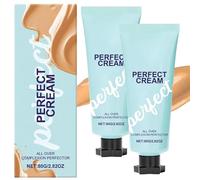 Concealing Foundation Perfecting Cream, Creme All-Over Complexion Perfector, Waterproof Long Lasting Even Skin Tone, Covers Scars & Imperfections, Mature Skin Smooth Skins And Legs Concealer (1., 2.)