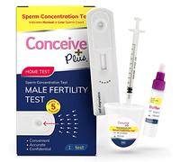 Conceive Plus Male Fertility Test - Sperm Concentration Rapid Tests, Results in 5 Minutes | Easy to Use at Home & Discreet | Indicates Normal Or Low Sperm Count | 1 Test Kit.