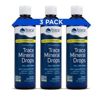 ConcenTrace Electrolyte Drops | pH Balanced Liquid Minerals for Energy, Digestion & Rehydration | 711ml (3 pack) by Trace Minerals