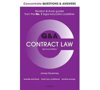 Concentrate Questions and Answers Contract Law: Law Q&A Revision and Study Guide (Concentrate Questions & Answers)