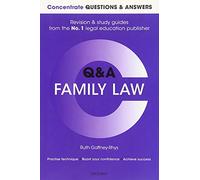 Concentrate Questions and Answers Family Law: Law Q&A Revision and Study Guide