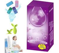 Concentrated Descaling Toilet Cleaning Stick,Toilet Bowl Cleaners Stick,Four Scents of Toilet Cleaning Sticks,Powerful Descaling,Deep Cleaning,Long-Lasting Freshness (Purple)