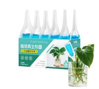 Concentrated Plant Food - 18g X 6 Vials, Trace Element Formula, Organic Gardening Supplement | Home Hydroponics Kit Tank Herb Seedling Starter Rapid Rooting Deep Agriculture Set
