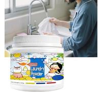 Concentrated Strong Stain Remover Powder for Clothes,500g, Oxygen-Based Laundry Booster and Stain Remover, Oxygen Laundry Powder, Formula Safe on Everyday Fabrics Removes (1pcs)