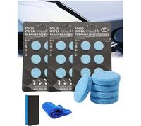 Concentrated Washer Fluid, Solid Wiper Cleaner, Car Windshield Washer Fluid Concentrate Tablets, Concentrated Solid Wiper Tablets,for Car and Window Glass Cleaning (3 Box)