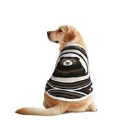 Concentric Circles Brown Bear Dog Shirt Vest Dog Clothes- Breathable Cooling for Big Dogs, Sun Protection Comfort Wear for Golden Retriever, Husky, Alaska Outdoor Activities X-Large