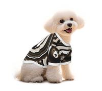 Concentric Circles Brown Bear Dog T-Shirt Clothes Apparel Puppy Vest Pet and Elastic Tank Top Clothing, Dogs Cats Pullovers Cute Breathable Soft Medium