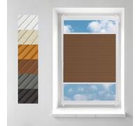 Concept Blinds LUXURY Blackout Custom Pleated Shades - Pearlescent Total Blackout Fabric - Made-to-Measure Window Blinds - Easy Installation WITHOUT DRILLING - Width 30-170cm x Height 20-240cm