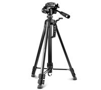 Concept Camera Tripod for DSLR Camera and Phone, All-in-One Lightweight (950g), 21"-54" Portable Aluminum Tripod for iPad, Max Load 6.6Lb Phone Stand Tripod for Video Recording YouTube Vlogging