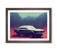 Concept Car Vol.1 Framed Print | A3 Walnut Framed Wall Art | Ready to Hang | Modern Vehicle Picture | Living Room Bedroom Lounge Office