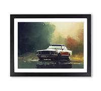 Concept Car Vol.2 Framed Print | A4 Black Framed Wall Art | Ready to Hang | Modern Vehicle Picture | Living Room Bedroom Lounge Office