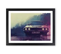 Concept Car Vol.5 Framed Print | A4 Black Framed Wall Art | Ready to Hang | Modern Vehicle Picture | Living Room Bedroom Lounge Office