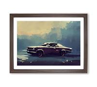 Concept Car Vol.6 Framed Print | A2 Walnut Framed Wall Art | Ready to Hang | Modern Vehicle Picture | Living Room Bedroom Lounge Office