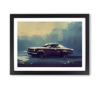 Concept Car Vol.6 Framed Print | A4 Black Framed Wall Art | Ready to Hang | Modern Vehicle Picture | Living Room Bedroom Lounge Office