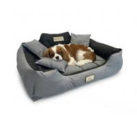 Concept Crystal Durable Waterproof Dog Bed Codura Top - Soft Silicone Fibre Fill Like Duvet - Eco Anti-Allergic - Easy Wash 30°C No Spin - Handmade in Poland - 6 Sizes S to 3XL - KING DOG