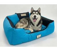 Concept Crystal Machine Washable Waterproof Dog Bed Codura - Silicone Fibre Fill Durable Cushion - No Odour After Accidents - Handmade Poland Anti-Allergic - Large Sizes Up to 145x115cm | KING DOG