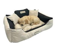 Concept Crystal Machine Washable Waterproof Dog Bed Codura - Silicone Fibre Fill Durable Cushion - No Odour After Accidents - Handmade Poland Anti-Allergic - Large Sizes Up to 145x115cm | KING DOG