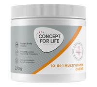 Concept for Life 10-in-1 Multivitamin Supplements Chews - Saver Pack: 2 x 270g