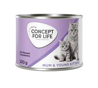 Concept for Life Mum & Young Kittens Mousse - New Recipe! 6 x 200g