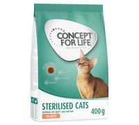 400g Concept for Life Adult/Kitten Dry Cat Food - Special Price! * - Sterilised Cats - Salmon (400g)