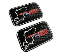 Concept Graphics 2x Scotland Road Trip 3D Chrome Domed Car Bike Gel Sticker Badges Compatable with North Coast 500 Scottish