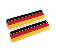 Concept Graphics German Flag 3D Domed Gel Decal Sticker Badges Emblems Fits BMW Audi