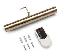 Concept Lighting 302L Cordless LED Remote Control Picture Light, 18", Antique Brass with Silver Undertones