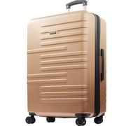 Concept One American Dreamliner 22.5 Inch Carry On Luggage, Hardshell Rolling Suitcase with Spinner Wheels, Rose Gold