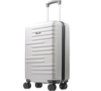 Concept One American Dreamliner 22.5 Inch Carry On Luggage, Hardshell Rolling Suitcase with Spinner Wheels, Silver Grey