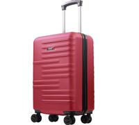Concept One American Dreamliner 22.5 Inch Carry On Luggage, Hardshell Rolling Suitcase with Spinner Wheels, Red