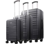 Concept One American Dreamliner 3 Piece Set Rolling Luggage, Hardshell Suitcases with Spinner Wheels, 22.5, 26.5, and 30 Inch, Black