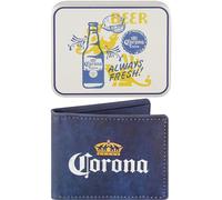Concept One Corona Extra Bifold Wallet, Slim Wallet with Decorative Tin for Men and Women, Multi, Multi, Corona Extra Bifold Wallet, Slim Wallet with Decorative Tin for Men and Women