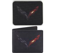 Concept One GM Chevrolet Wallet, Slim Bifold Wallet with Decorative Tin Case for Men and Women, Multicolor, Multi, One Size, Gm Chevrolet Wallet, Slim Bifold Wallet with Decorative Tin Case for Men