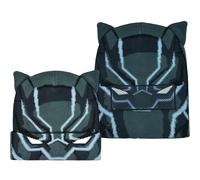 Concept One Marvel Black Panther Roll Down Cuff Beanie Hat, Black, One Size | Roll Down Mask Cuffed Adult Winter Knit Cap for Men and Women