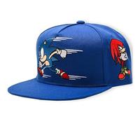 Concept One Men's Sonic The Hedgehog Cap, Embroidered Logo Baseball Hat with Flat Brim, Adjustable