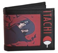 Concept One Naruto Itachi Uchiha Bifold Wallet with Zipper, Multi | Compact profile with multiple card slots for everyday carry.