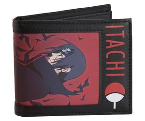 Concept One Naruto Itachi Uchiha Bifold Wallet with Zipper, Multi | Compact profile with multiple card slots for everyday carry.