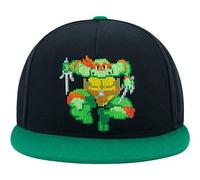 Concept One Teenage Mutant Ninja Turtles Cap, TMNT Adult Skater Snapback Baseball Hat with Flat Brim, Black, One Size