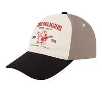 Concept One True Religion Baseball Cap, 5 Panel Cotton Twill Kids Baseball Hat with Buddha Logo, Adjustable Hook and Loop Closure, Black, One Size, Black, One Size