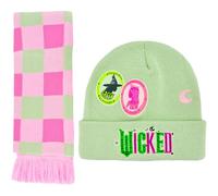 Concept One Unisex Wicked Beanie Hat and Scarf Set, Adult Cuffed Knit Cap