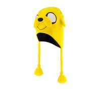Concept One Unisex's Adventure Time Beanie Hat, Jake The Dog Peruvian Winter Knit Cap with Tassels, Yellow, One Size