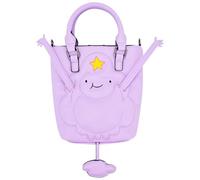Concept One Unisex's Adventure Time Tote Bag, Lumpy Space Princess Mini Handbag with Adjustable Crossbody Shoulder Strap, Purple