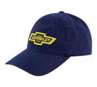 Concept One Unisex's Chevrolet Dad Hat, Logo Cotton Adjustable Baseball Cap with Curved Brim, Navy, One Size