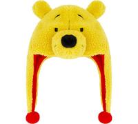 Concept One Unisex's Disney Winnie The Pooh Beanie Hat, Faux Fur Snood Peruvian Winter Knit Cap with 3D Ears and Tassels, Yellow, One Size