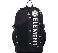 Concept One Unisex's Element Backpack, Vertical Logo Skate Pack, Multi-Compartment Storage, Reflective Bungee Cord, Black, M