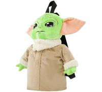 Concept One Unisex's Mini Backpack, The Mandalorian Plush Small Travel Bag Purse for Men and Women, 3D Grogu, One Size