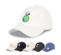 Concept One Unisex's Peanuts Snoopy Dad Hat, Adult Baseball Cap with Curved Brim, White, One Size