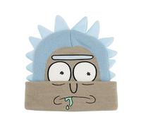 Concept One Unisex's Rick and Morty Cuff Beanie Hat, Winter Knit Cap, Tan, One Size
