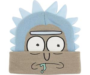Concept One Unisex's Rick and Morty Cuff Beanie Hat, Winter Knit Cap, Tan, One Size
